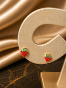 Brinco Moranguinho Encantado Folheado a Ouro 18K