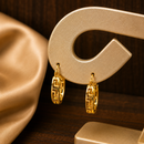Brinco Argola Grega Gold Folheado a Ouro 18K