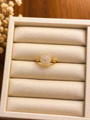 Anel Pavé Royale Folheado a Ouro 18K