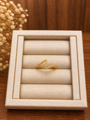 Anel Vértice Elegante Folheado a Ouro 18K
