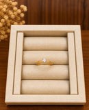 Anel Solitário Essence Folheado a Ouro 18K