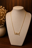 Colar Palavra Orai Folheado a Ouro 18K