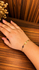Pulseira Folheada a Ouro 18K com Detalhes Vazados