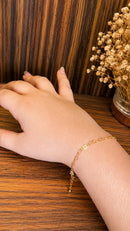 Pulseira Mini Corações Folheada a Ouro 18K