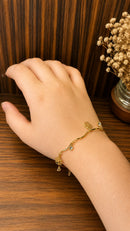 Pulseira Rosas Shine Folheada a Ouro 18K
