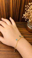 Pulseira Olho Grego Protection Folheada a Ouro 18K