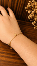 Pulseira Infantil Estrelinhas Folheada a Ouro 18K