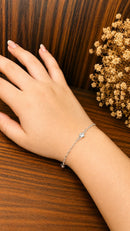 Pulseira Ponto de Luz Folheado a Prata 925
