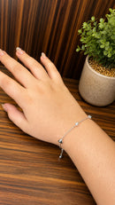 Pulseira Coração de Pérola Folheado a Prata 925