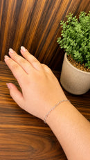 Pulseira Mini Corações Folheado a Prata 925