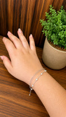 Pulseira Dupla Pérolas Essence Folheado a Ouro 18K