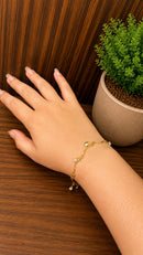Pulseira Dourada Brisa do Mar Folheado a Ouro 18K