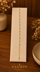 Pulseira Ponto de Luz Elegance – Semijoia Banhada a Ouro 18K