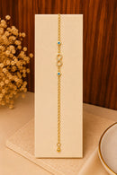 Pulseira Infinito da Proteção Folheada a Ouro 18K