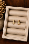 Brinco Nossa Senhora Cravejado Dourado Folheado a Ouro 18K